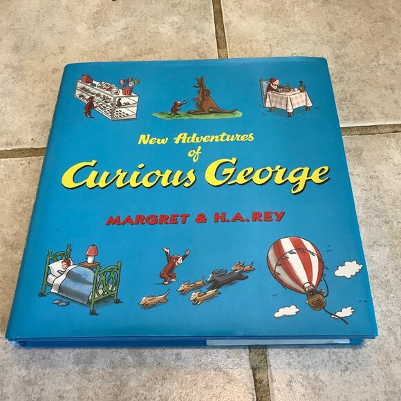 Curious George Other - New Adventures of Curious George Hardcover Book by Margret & H.A. Rey Retro Kids